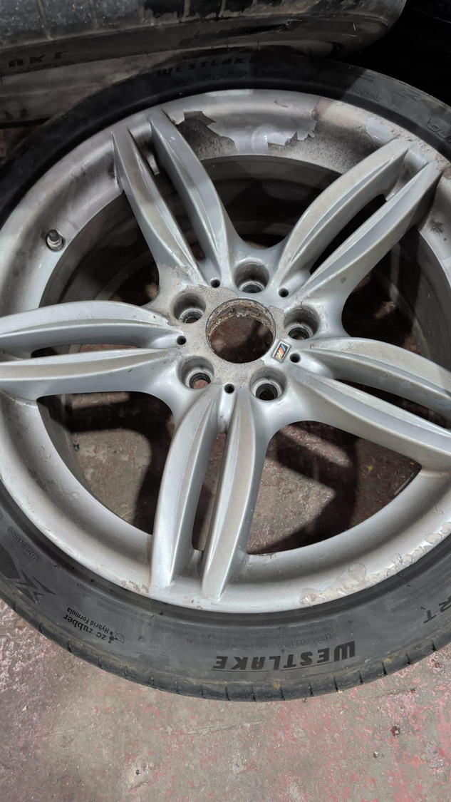 Tyre Set 2 Before photo 2 alloy wheel refurbishment photo