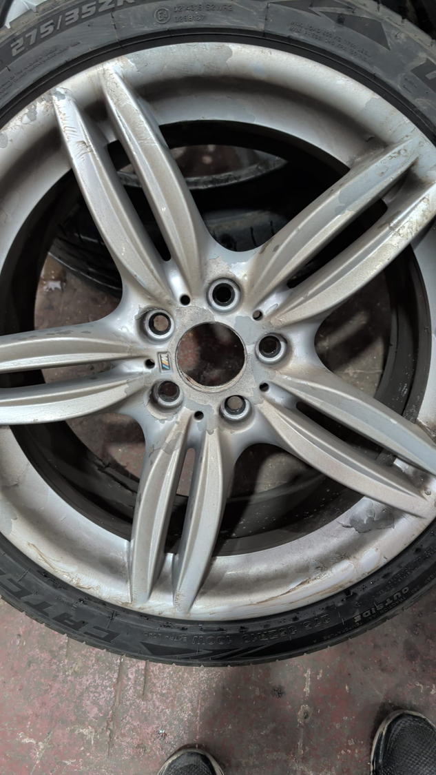 Tyre Set 2 Before photo 3 alloy wheel refurbishment photo
