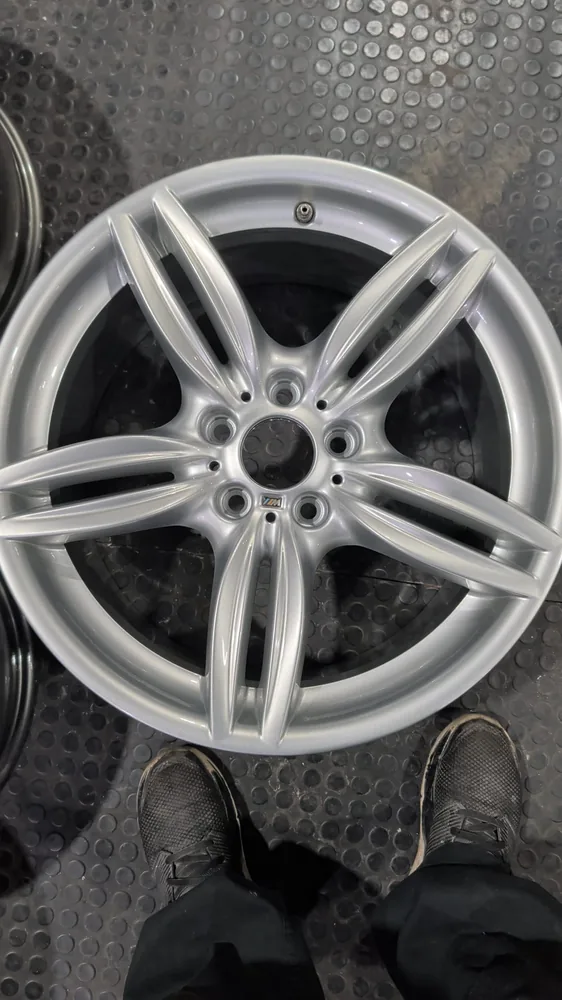 Wheel ready for refurbishment